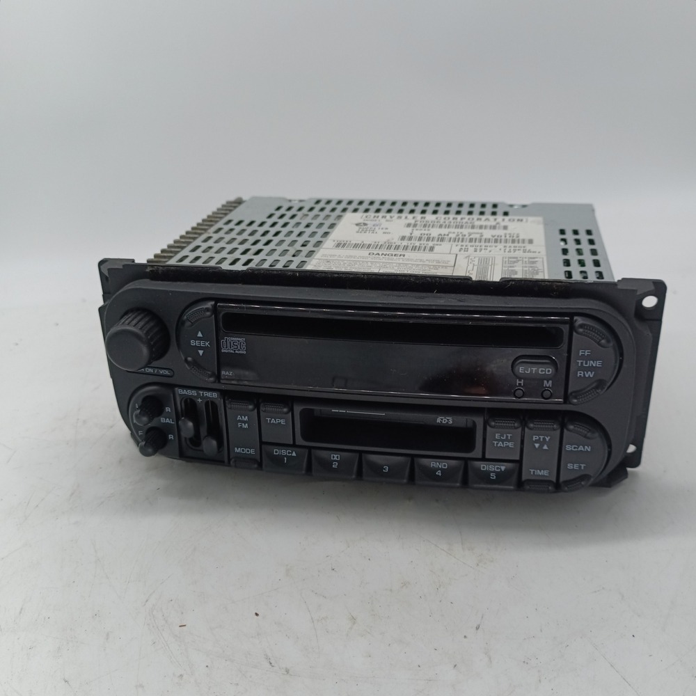 Chrysler OEM AM FM CD Cassette Radio Head Unit P05064300AC a8